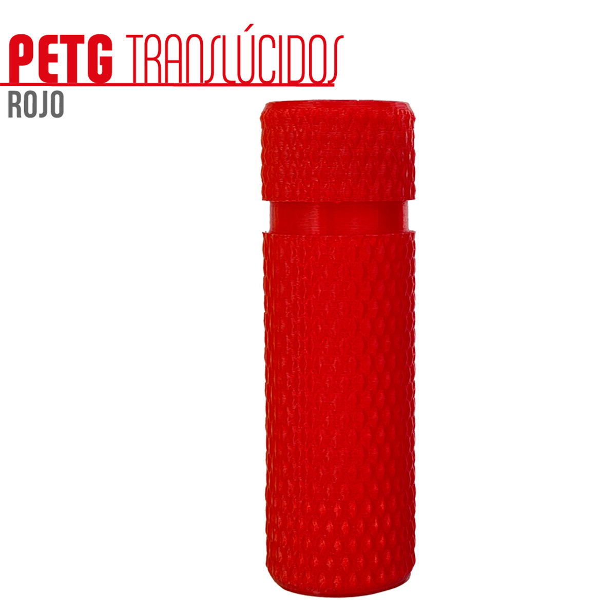 PETg vermelho translúcido