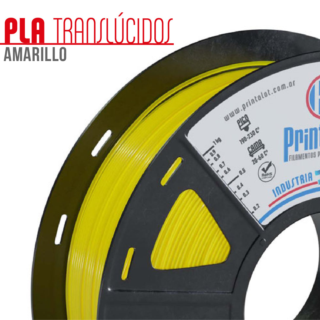 PLA Amarelo Translúcido